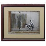 Peeping Boys Framed Giclee by Banksy
