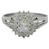 Platinum 3/4 ct Natural VS Brilliant Diamond Ring
