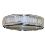 Platinum 1.00 ct Natural Brilliant Diamond Ring