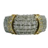 Platinum/18kt Gold 1.00 ct Natural VS Diamond Ring