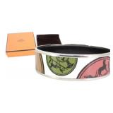 Hermes Enamel Bangle Bracelet