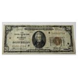 1929 $20 Virginia Federal Reser've Bank Note