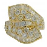 18kt Gold 2.63 ct Natural Brilliant Diamond Ring