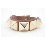Valentino Garavani Leather Rockstud Bracelet