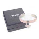 PRADA  Logo Saffiano Cuff Bangle