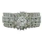 Platinum 1.50 ct Natural Brilliant Diamond Ring