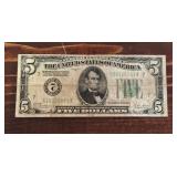 1928 $5 Federal Reserve Bank Note