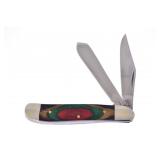 Whitetail Cutlery Dog Leg Trapper Frost Wood Knife
