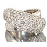 18k Gold 2.20ct Brilliant Natural VVS Diamond Ring