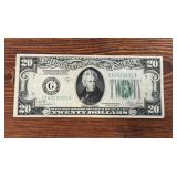 1928 $20 Federal Reserve Bank Note