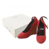 Celine Women's Suede Wedge Heels Size 36