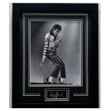 Michael Jackson Frame Photo W/ Facsimile Signature
