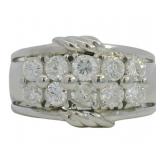 Platinum 1.00 ct Natural Diamond Ring