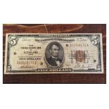 1929 $5 Cleveland Federal Reserve Bank Note