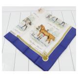 Hermes Carr 90 Fashion Scarf 100% Silk