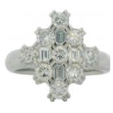 Platinum 1.50 ct Natural VS Brilliant Diamond Ring