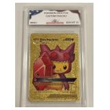 Pokï¿½mon Gold Custom Pikachu Card