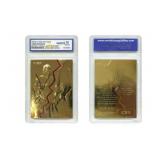 23K Gold Jordan & Pippen Fleer Card