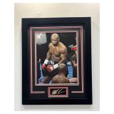 Mike Tyson Framed Photo W/ Facsimile Signature
