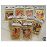Random Pokï¿½mon Gold Custom Charizard PGC Card Lot