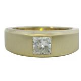 10kt Gold Men's 1.00 ct VS Diamond Solitaire Ring