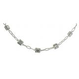 Stunning 4.75 ct VS Lab Diamond Station Necklace