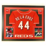 Autographed Elly De La Cruz Custom Framed Jersey