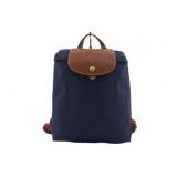 LONGCHAMP Navy & Brown Backpack