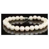 Genuine 8 mm Cultured Pearl 7.5' Bracelet