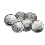 1/2 oz .999 Fine Silver Round