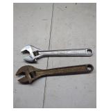 Two 12-Inch Adjustable Wrenches