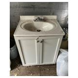 White Sink Vanity Unit