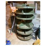 Metal Rotating Shelf Unit