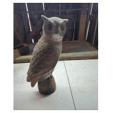 Hollow Plastic Owl Decoy