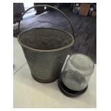 Metal Bucket & Waterer