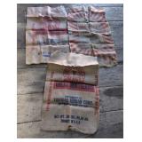 Three Burlap Grain Bags