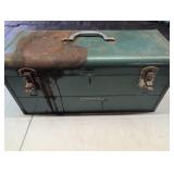 Metal Toolbox With Tools