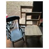 Three Wooden Chairs