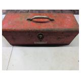 Duplex Red Metal Toolbox