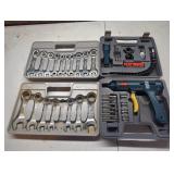 Tool Set with Driver and Wrenches