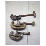 Three Pipe Clamps
