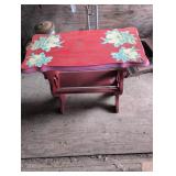 Painted Wood Side Table
