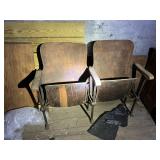 Vintage Wooden Theater Seats