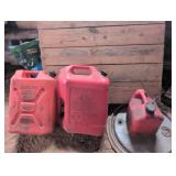 Red Gasoline Cans