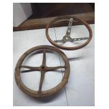 Antique Ford Model T Steering Wheel and...
