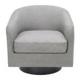 Light Gray Swivel Armchair