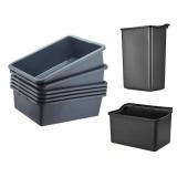 6 Pcs Plastic Bus Tubs Set