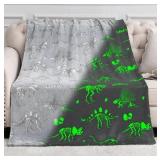 Glow-in-Dark Dino Blanket