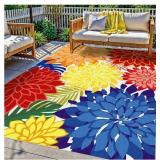 Multicolored 5x8 Outdoor Area Rug