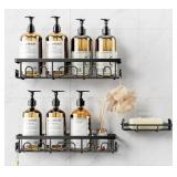 3-Pack Adhesive Shower Caddy
